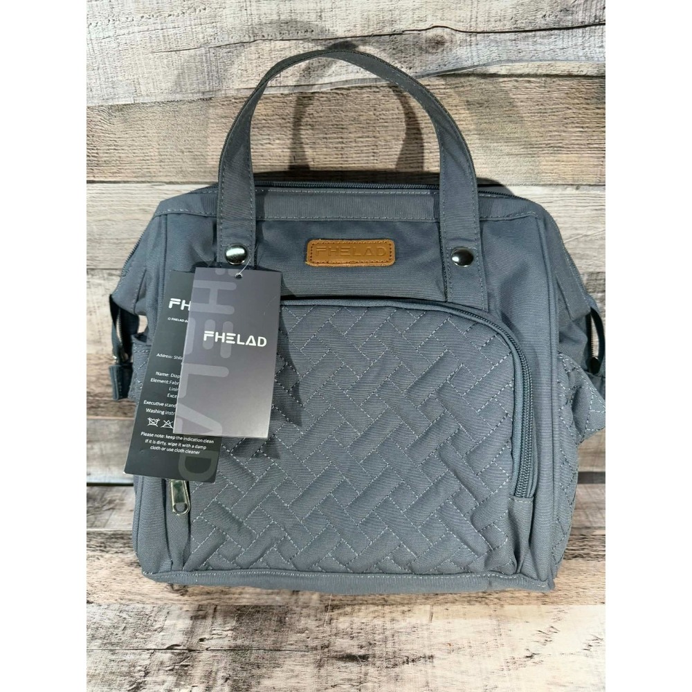 FHELAD Diaper Bag Oxford Cloth Gray
